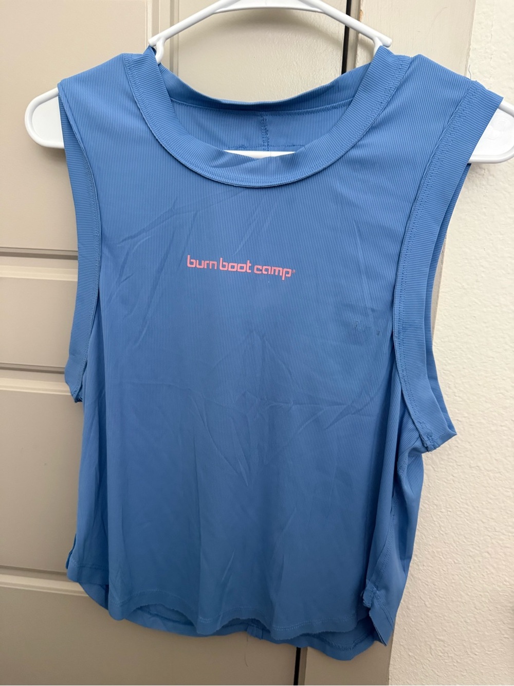 Burn Boot Camp Blue Sleeveless Workout Tank